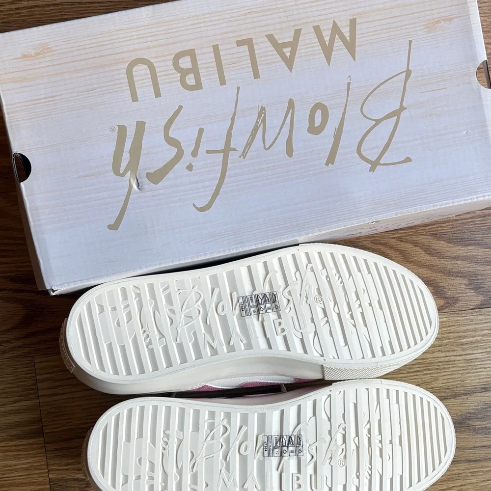 Blowfish Women's Sneakers in White and Pink - Picture 4 of 4